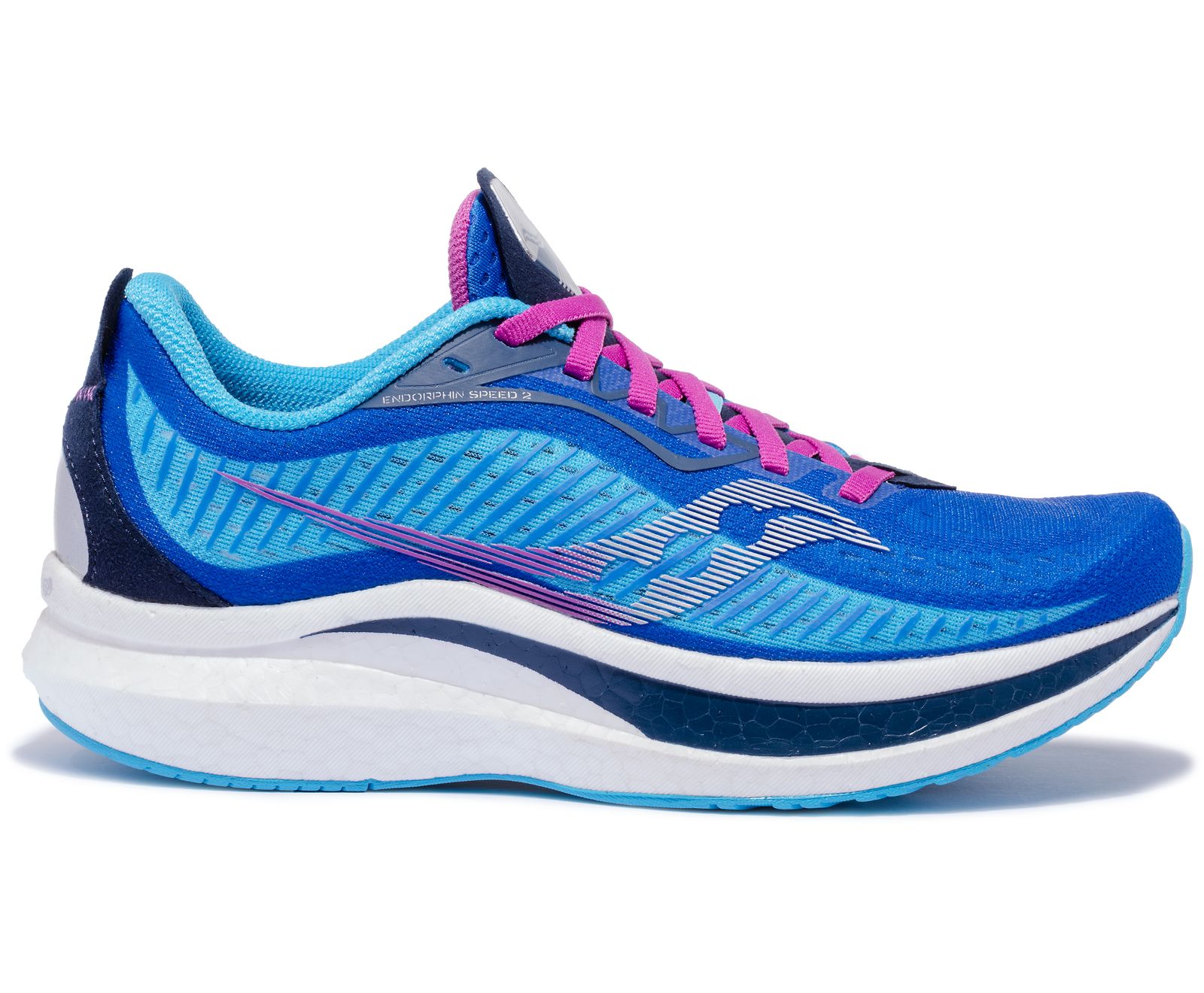 Saucony Endorphin Speed 2 Women\'s Running Shoes Blue / Pink | Canada 118FDNM